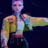 KPop Demon Hunters Rumi Leather Jacket Yellow