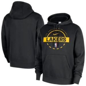 Lakers Nike 2025-26 Authentic Practice Club Hoodie Black