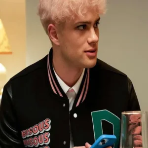 Leo Reich Too Much Black Varsity Jacket