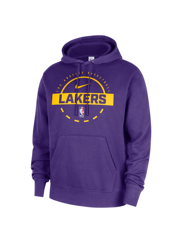 Los Angeles Lakers Nike Purple Practice Club Hoodie