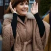 Louise Brealey Such Brave Girls Quilted Cape Jacket