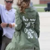 Melania I Don't Care Jacket Green