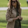 Melania Trump Beige Cotton Jacket