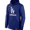 Men's Los Angeles Dodgers Nike Royal Authentic Collection Performance Pullover Hoodie