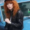 Natasha Lyonne Poker Face 2025 Leather Jacket
