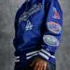 OVO Dodgers Varsity Jacket Blue