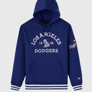OVO x New Era x Los Angeles Dodgers Hoodie Blue