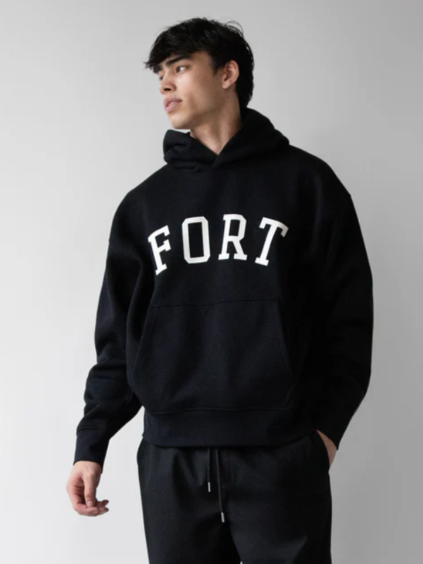 Oak And Fort Black Hoodie