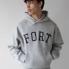 Oak And Fort Grey Hoodie