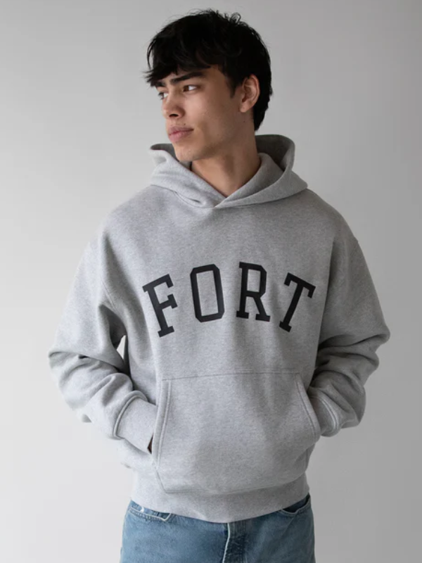 Oak And Fort Grey Hoodie
