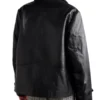 Oversized Continental Cropped Leather Jacket