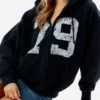 Pacsun 79 Zip-Up Hoodie Black