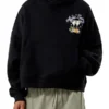 Pacsun Studio Lounge Cropped Hoodie Black