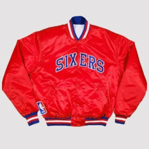Philadelphia Sixers Red Starter Jacket