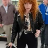 Poker Face 2025 Natasha Lyonne Leather Jacket