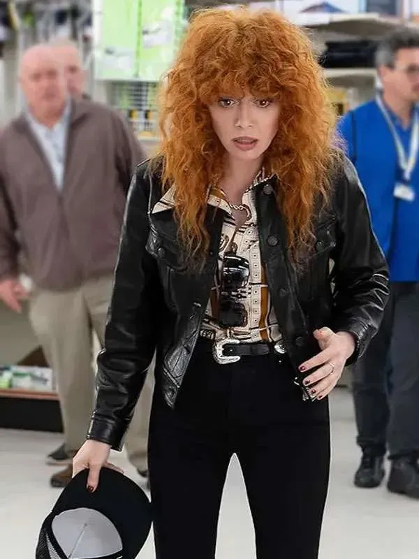 Poker Face 2025 Natasha Lyonne Leather Jacket