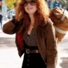 Poker Face S02 Natasha Lyonne Brown Jacket