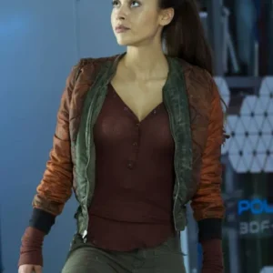 Raven Reyes The 100 S02 Quilted Bomber Jacket