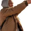 Rides She Taron Egerton Shotgun Brown Jacket