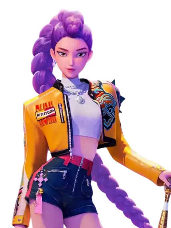 Rumi Jacket KPop Demon Hunters Rumi Yellow Leather Jacket