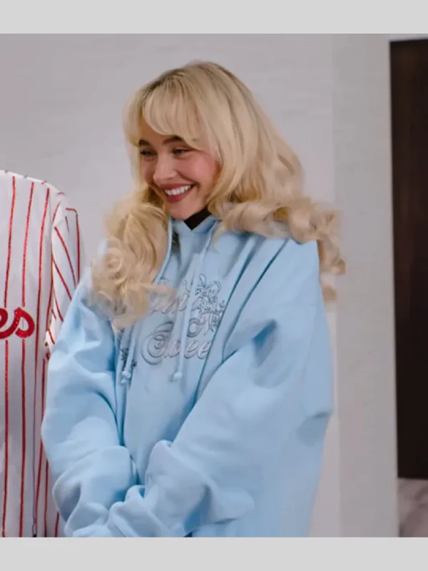 Sabrina Carpenter Blue Hoodie Short N Sweet