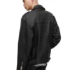 Shoga Oversized Black Biker Leather Jacket