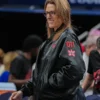 Stephanie White Indiana Fever Stranger Things Black Satin Jacket