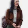 Superman Lois Lane Brown Suede Jacket