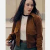 Superman Rachel Brosnahan Brown Suede Jacket