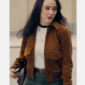 Superman Rachel Brosnahan Brown Suede Jacket