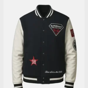 Superman x Lucky Brand Varsity Jacket