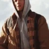 Taron Egerton She Rides Shotgun Brown Jacket