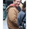 The Running Man Glen Powell Brown Carhartt Jacket