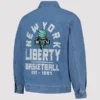 The Wild Collective New York Liberty Denim Jacket Blue