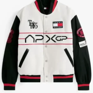 Tommy Hilfiger The APXGP Collection Satin Boxy Varsity Jacket