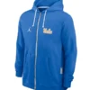 UCLA Bruins Jordan Brand 2025 Sideline Standard Issue Dri-FIT Full-Zip Hoodie - Blue