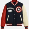 USA Independence Day Eagle Varsity Jacket