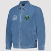 Unisex The Wild Collective New York Liberty Full-Zip Denim Jacket Blue