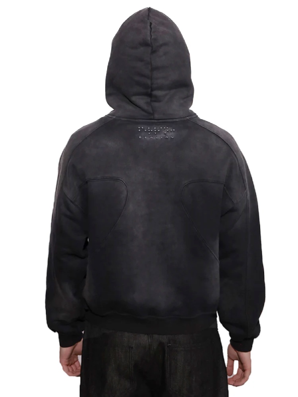 V2 Monochrome Black Hoodie Berlinc