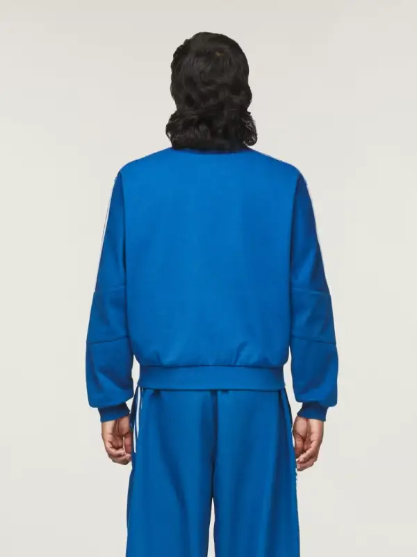 Willy Chavarria Adidas Knit Track Jacket Blue