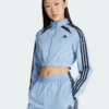 Adidas Teamgeist Adicolor Blue Cropped Track Jacket