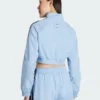Adidas Teamgeist Adicolor Cropped Blue Track Jacket