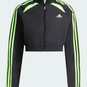 Adidas Teamgeist Adicolor Cropped Track Jacket Black