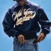Adidem Asterisks Crocodile Cursive Leather Jacket