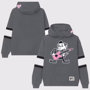 American-Rapper Machine Gun Kelly MGK x Cleveland Browns Hoodie Grey