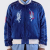 Azuki Twin Tigers Blue Quilted Jacket