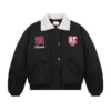 Boa Lapel Casual Padded Jacket Black