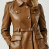 Bonnie Leather Brown Jacket