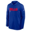 Buffalo Bills Fury Performance Long Sleeve Hoodie T-Shirt Blue