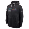 Buffalo Bills Nike Black 2025 NFL Crucial Catch Sideline Standard Issue Dri-FIT Hoodie